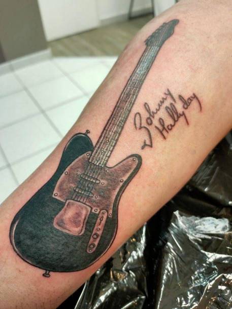 Tattoo Guitare Johnny